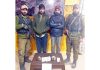 Drug peddlers in police custody. (UNI)
