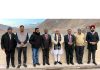 Union Minister Manohar Lal Khattar and NHPC dignitaries during their visit to Nimoo Bazgo Power Station in Leh on Saturday.
