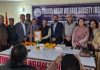 Dr Shreyansh Kumar Jain posing along with others during a function held in Jammu on Sunday.