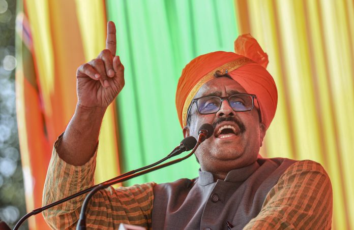 J-K polls: BJP's Ram Madhav campaigns for party candidate