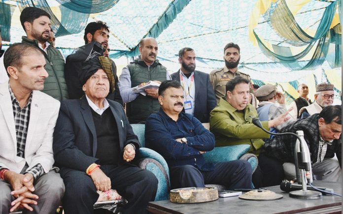 Rana Takes Stock Of Water Supply, FRA Implementation In Sunderbani, Kalakote