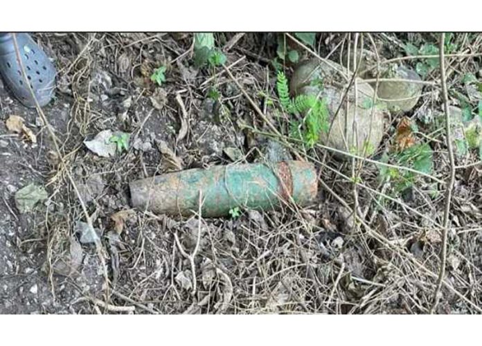 Rusted shell found in Akhnoor, defused