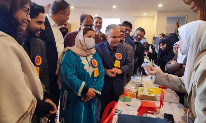 Sakina Masood addressing Children's Day celebration at SKUAST Kashmir. Sakina Masood addressing Children's Day celebration at SKUAST Kashmir.