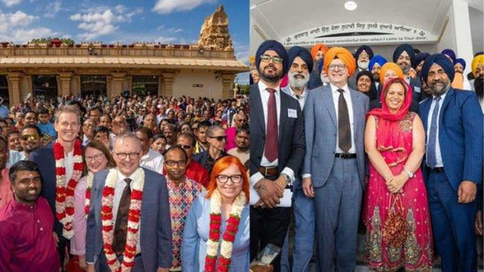 Australian PM Albanese visits temple and gurdwara to celebrate Diwali, Bandi Chhor Divas Australian PM Albanese visits temple and gurdwara to celebrate Diwali, Bandi Chhor Divas