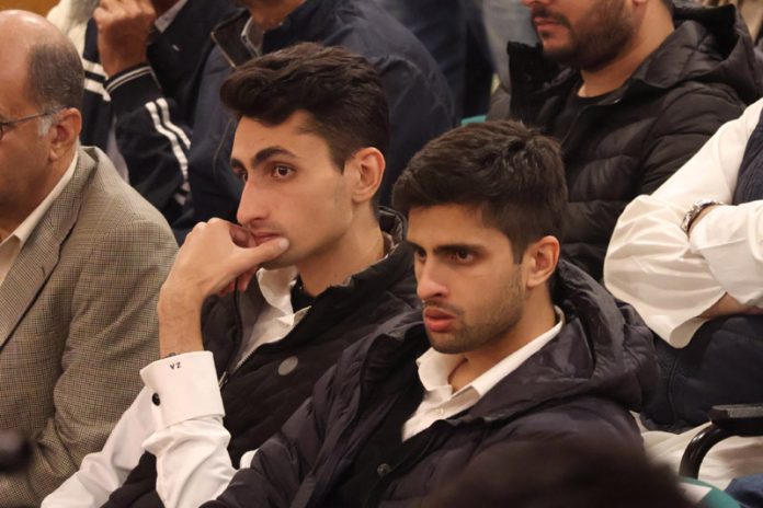 Chief Minister Omar Abdullah’s sons, Zamir and Zahir spotted in the public gallery of ongoing Legislative Assembly session in Srinagar on Tuesday. -Excelsior/Shakeel