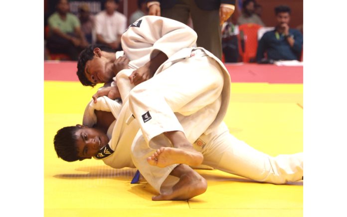 Judo players in actin during NSG event. -Excelsior/Rakesh Judo players in actin during NSG event. -Excelsior/Rakesh