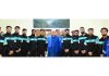 LG Manoj Sinha posing along with J&K Senior Men's Football team at Raj Bhawan.