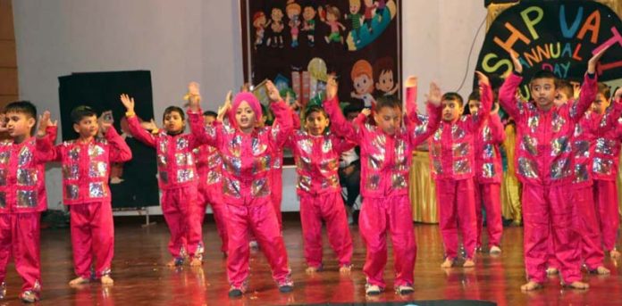 Toddlers performing cultural items during the annual day event. Toddlers performing cultural items during the annual day event.