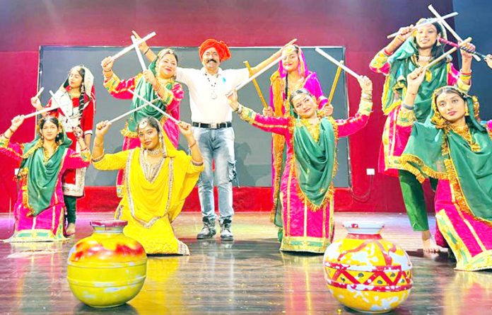 Dancers performing during a function organized in Jammu on Thursday. Dancers performing during a function organized in Jammu on Thursday.