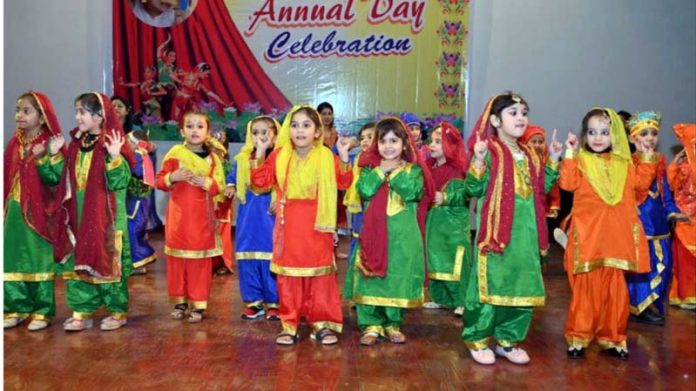 Children of Buds and Blossoms School present a cultural item during Annual Day celebrations. Children of Buds and Blossoms School present a cultural item during Annual Day celebrations.
