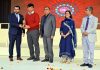 G D Goenka Public School student receiving award during Annual Day event.