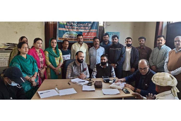 HoD Cardiology GMC & SSH Jammu Dr Sushil Sharma examining patients at Mathwar on Sunday. HoD Cardiology GMC & SSH Jammu Dr Sushil Sharma examining patients at Mathwar on Sunday.