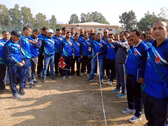 Participant PETs during a Refresher Course in Udhampur on Wednesday. Participant PETs during a Refresher Course in Udhampur on Wednesday.