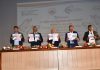 SMVDU VC and others releasing souvenir during inaugural of National Geo-Research Scholars Meet.