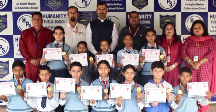Students of Humanity Public School display certificates they won in an event organised at Alexander Memorial School in Jammu. Students of Humanity Public School display certificates they won in an event organised at Alexander Memorial School in Jammu.