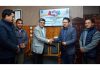 Dr. Zabeer Ahmed, Director CSIR-IIIM and Stanzin Chosphel, EC (Agriculture) at signing of MoU in Leh on Tuesday.