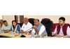 DyCM Surinder Kumar Choudhary chairing a meeting on Saturday.