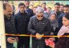Chief Secretary inaugurating 'Hot House' at Floriculture Development Scheme Lalmandi.