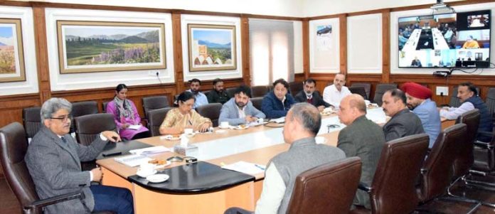 CS Atal Dulloo chairing a meeting on Thursday. CS Atal Dulloo chairing a meeting on Thursday.