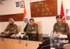 Senior JKP officers participating in a joint drill on digital arrests with Punjab Police, Himachal Pradesh Police and IIT Jammu.