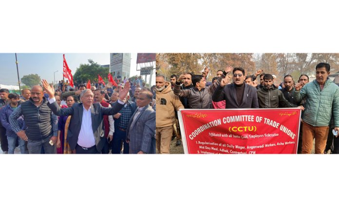 CITU, others protest; support CTUs, SKM
