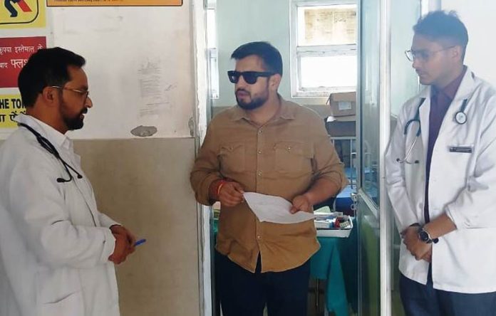 DC Rajouri during visit to PHC Teryath to investigate delivery-on-road incident. DC Rajouri during visit to PHC Teryath to investigate delivery-on-road incident.