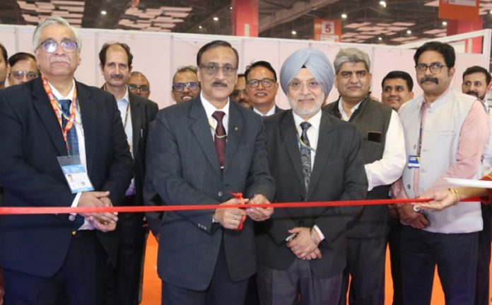 Aditya Gupta, Executive Director of LIC inaugurating stall at IITF in New Delhi on Friday.