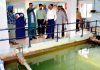 Minister Javed Ahmed Rana inspecting PHE installation on Saturday.