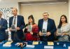 Dignitaries releasing Bhaavna Arora's book 'Nagrota Under Siege'.