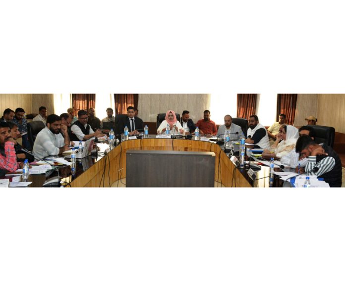 Chairperson of DDC Poonch chairing a joint meeting of DDC members and officers. Chairperson of DDC Poonch chairing a joint meeting of DDC members and officers.
