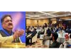 Vice president, Gymnastic Federation of India, Kiran Wattal addressing an event at Srinagar on Saturday.