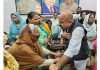 BJP MLA East, constituency, Yudhvir Sethi listening public grievances at Kacchi Chawni BJP Office on Thursday.
