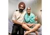 Dr Ranjit Singh posing along with Lazya Kour after operating her on Saturday.