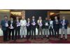 Secretary H&ME Dr Syed Abid Rasheed Shah along with other dignitaries releasing a book authored by Dr Abdul Ghani.