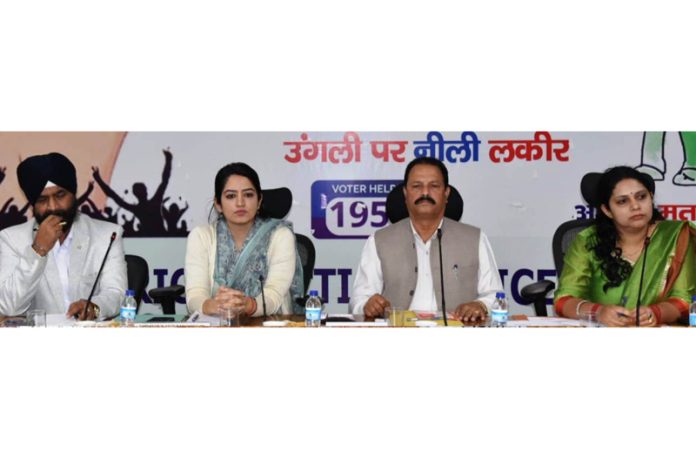 DDC Chairperson Lal Chand chairing a meeting. DDC Chairperson Lal Chand chairing a meeting.