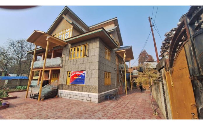 Property of drug peddler Mohammad Amin Malik seized by police in Srigufwara.