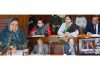 Minister Sakina Itoo chairing high level meeting with Vice Chancellors of J&K Universities.