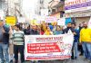 Activists of Movement Kalki taking out rally in Jammu on Sunday.