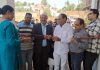 BJP MLA, Dr D K Manyal inaugurating Panchayat Ghar at Ramgarh in Samba on Friday.