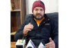 BJP State media secretary for Ladakh, Hassan Pasha addressing a press conference at Kargil on Wednesday. -Excelsior/Basharat Ladakhi.