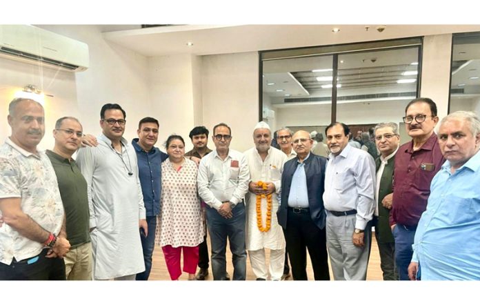 The AIKS team posing with its newly elected president, Ravinder Raina at New Delhi on Sunday.