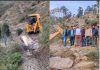DC Rajouri inspecting work on Chowa to Riyan Wali Road.