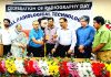 MS of CD Hospital Jammu, Dr Rakesh K Sharma and other dignitaries inaugurating World Radiography Day function.