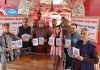 DC Kupwara, Ayushi Sudan and other dignitaries releasing two books on shrines of Kashmir at Tikker on Friday.