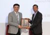 Director MIET, Prof Ankur Gupta, presenting a memento to S Sriram (Director FAID, Mitsubishi Electric India).