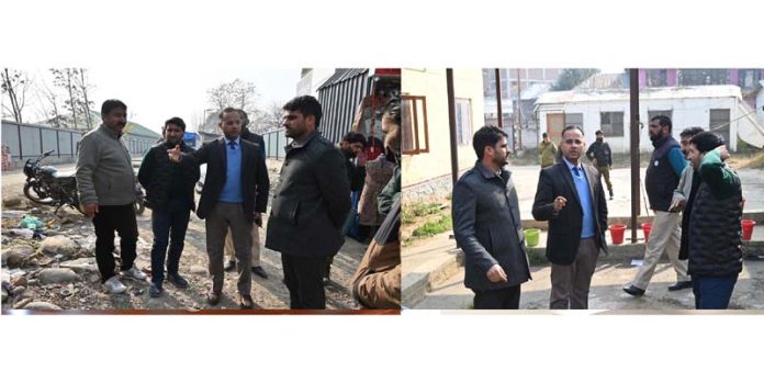 DC Shopian conducting surprise inspection of Social Welfare Office.