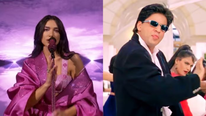 Dua Lipa performs mash-up of 'Levitating' and 'Wo Ladki Jo' featuring SRK at Mumbai concert