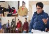 Jt Director Information Kashmir during meeting of Divisional & District Officers.