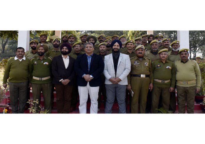 Principal PTTI Vijaypur with participants of pre-promotion and CCTNS courses during valediction function.