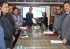 The officials of NMDFC, NBCFDC, NDFDC and SIDCO signing an agreement on Tuesday.